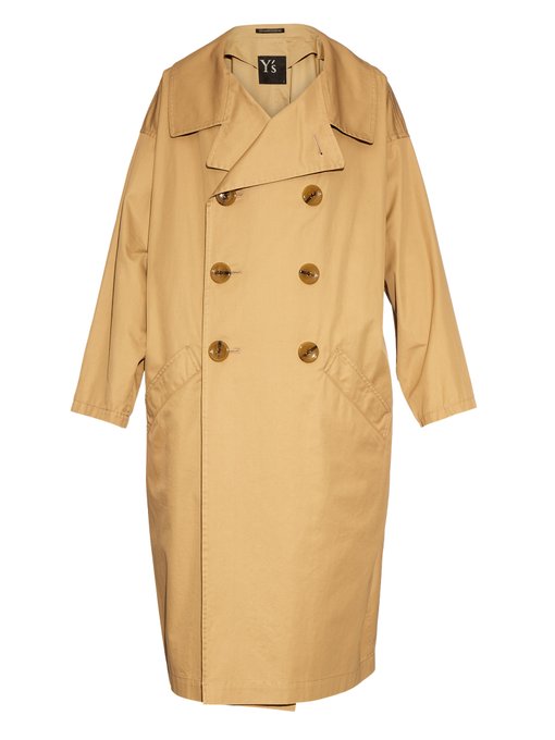 Oversized gabardine trench coat | Y's By Yohji Yamamoto | MATCHESFASHION US