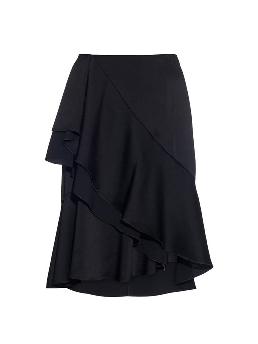 Satin ruffled skirt | Lanvin | MATCHESFASHION UK