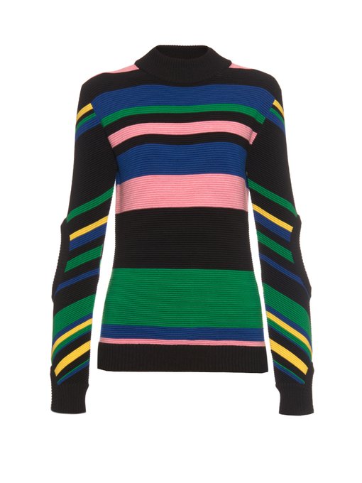 Rainbow-stripe wool-knit sweater | J.W. Anderson | MATCHESFASHION.COM UK