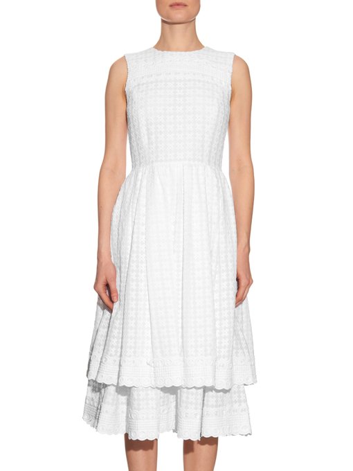 Tiered broderie-anglaise dress | House Of Holland | MATCHESFASHION.COM US