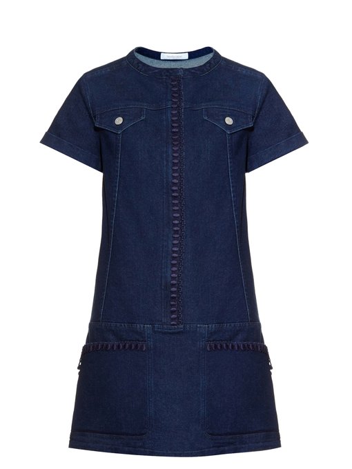 Short-sleeved denim dress | See By Chloé | MATCHESFASHION US