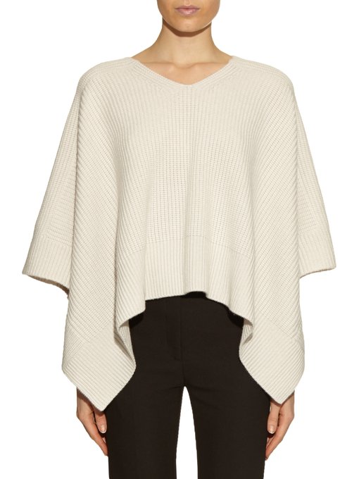 V-neck cashmere poncho | Chloé | MATCHESFASHION.COM UK