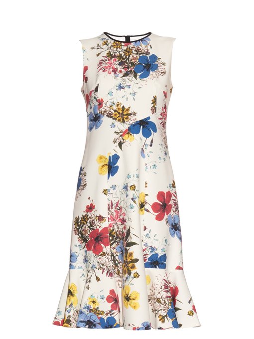 Jana Carmel Flora-print crepe dress | Erdem | MATCHESFASHION.COM UK