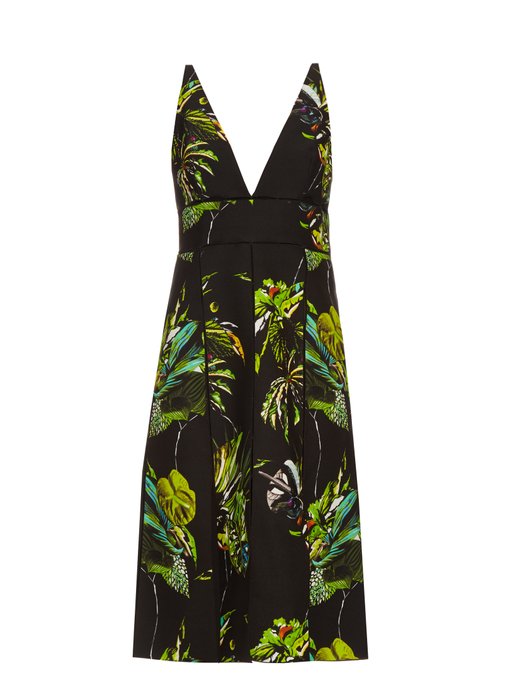 Tropical-print cut-out dress | Proenza Schouler | MATCHESFASHION UK