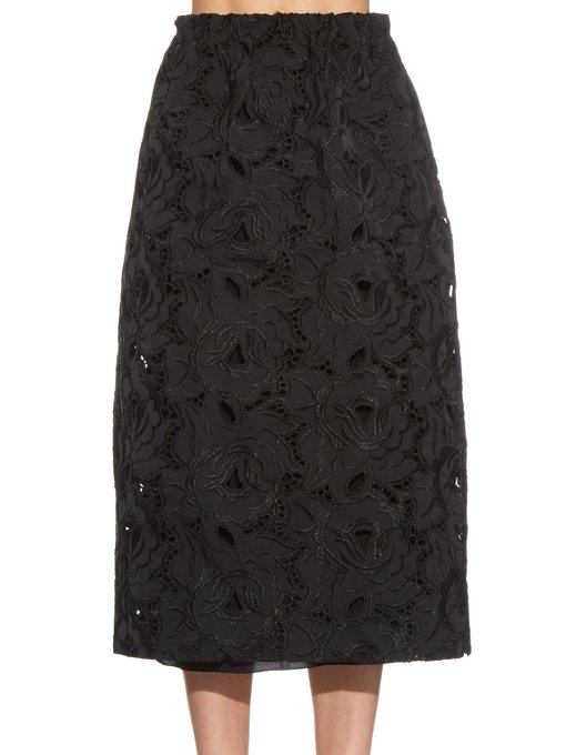 Floral-Embroidered midi skirt | No. 21 | MATCHESFASHION UK