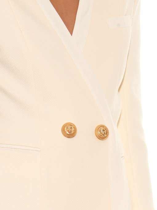 Two-button collarless double-breasted blazer | Balmain | MATCHESFASHION US