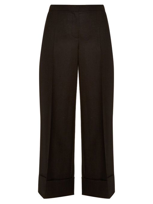 Cusio wool and silk-blend cropped trousers | The Row | MATCHESFASHION UK