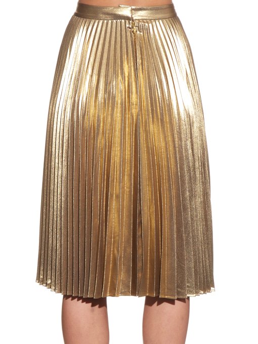 Gates metallic pleated skirt | A.L.C. | MATCHESFASHION US