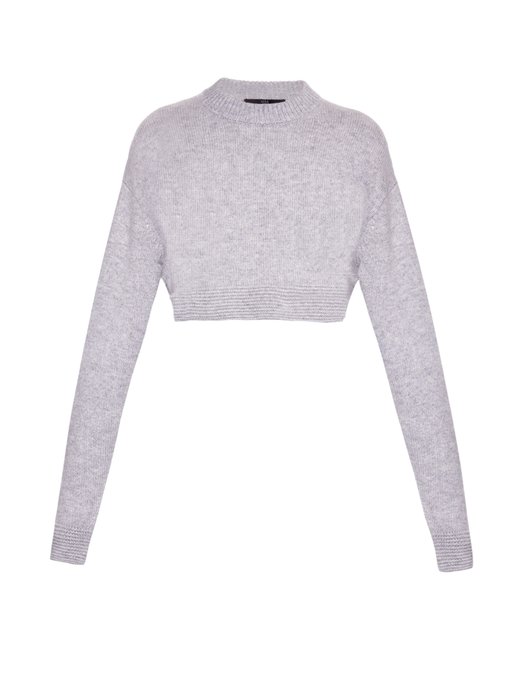 Cropped cashmere sweater | Tibi | MATCHESFASHION.COM US