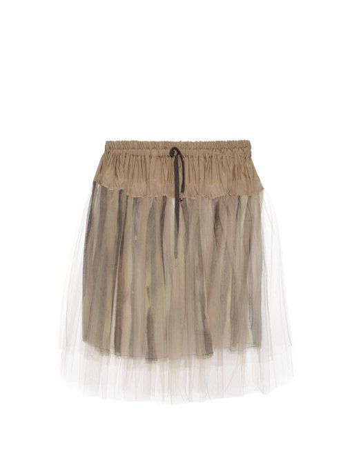 Tulle-overlay gathered skirt | Vivienne Westwood Anglomania ...