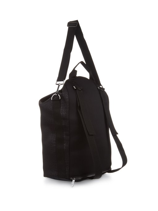 Animal-print duffle backpack | Adidas By Stella McCartney ...