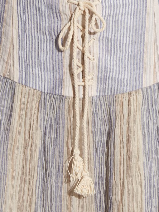 Striped gauze lace-up skirt | Sea | MATCHESFASHION UK