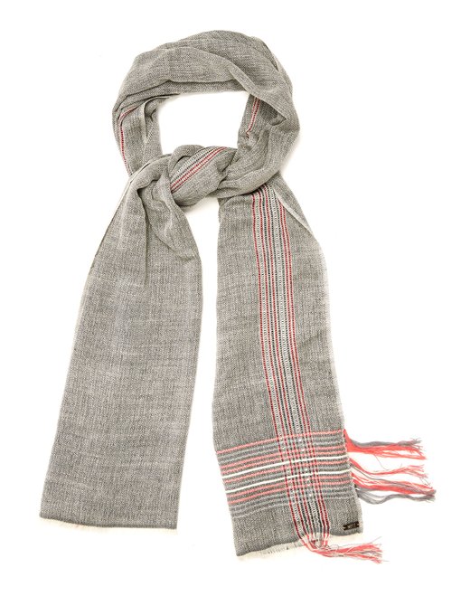 Samra S herringbone wool and cotton-blend scarf | Melt | MATCHESFASHION UK