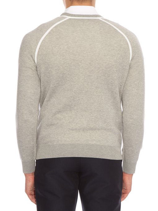 Raglan-sleeved cotton-blend sweater | Moncler | MATCHESFASHION UK