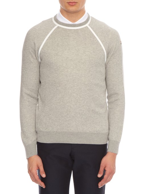 Raglan-sleeved cotton-blend sweater | Moncler | MATCHESFASHION UK