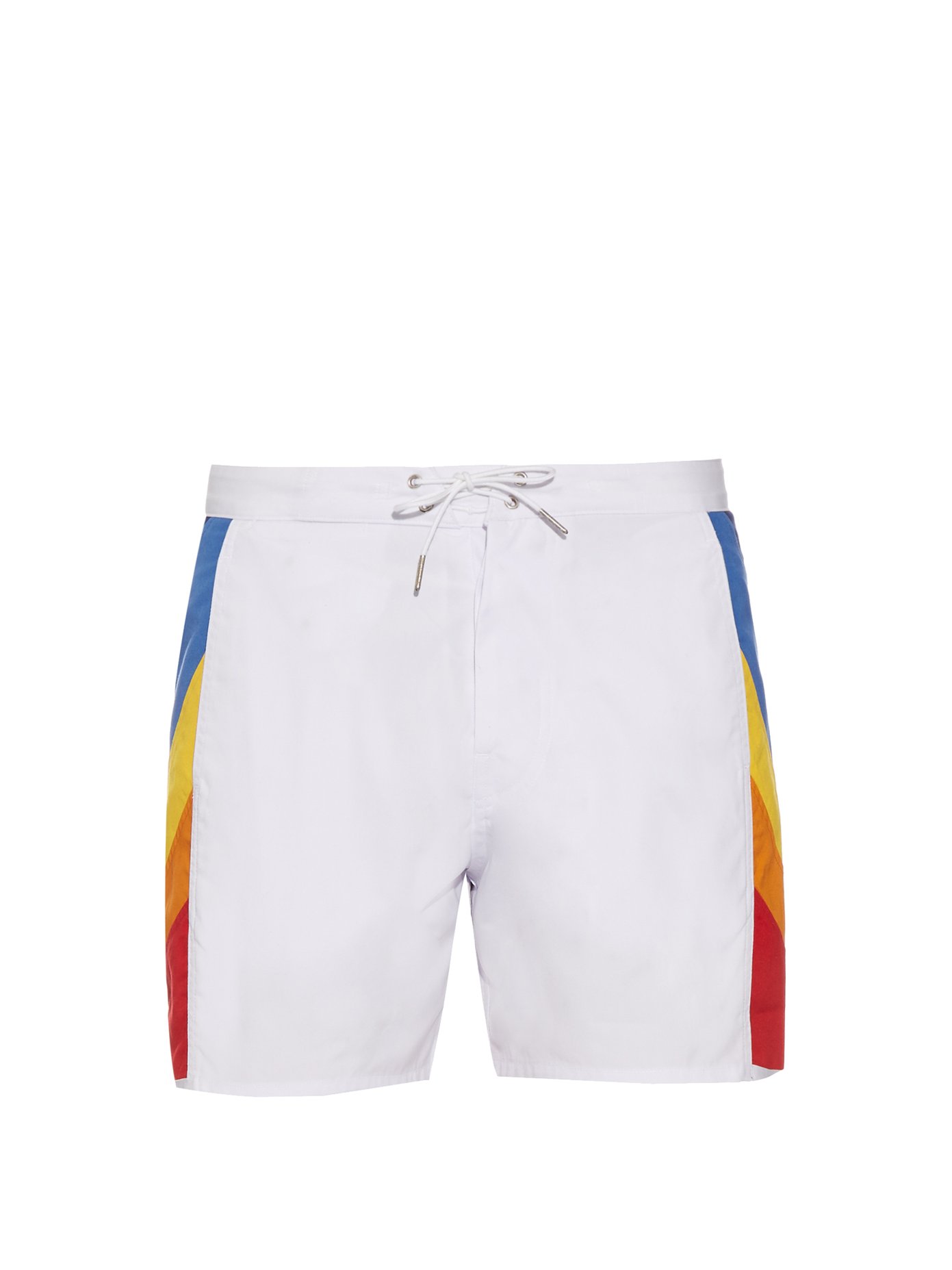 rainbow swim trunks