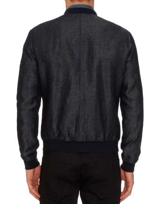 Cotton and linen-blend bomber jacket | John Varvatos | MATCHESFASHION ...