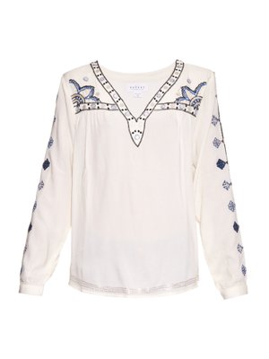 Chantel embroidered blouse | Velvet By Graham & Spencer ...