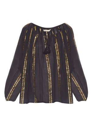 Byzantine striped cotton-gauze top | Mes Demoiselles | MATCHESFASHION US