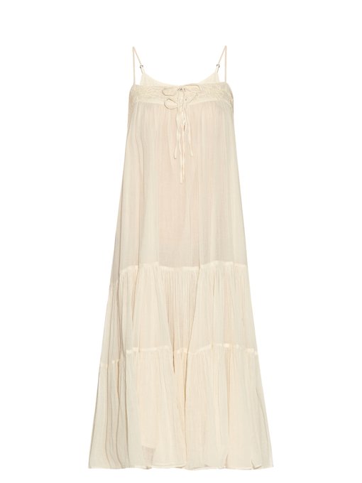 Atoll cotton-voile tiered dress | Mes Demoiselles | MATCHESFASHION US