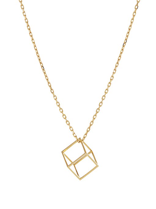Cube yellow-gold necklace | Noor Fares | MATCHESFASHION US