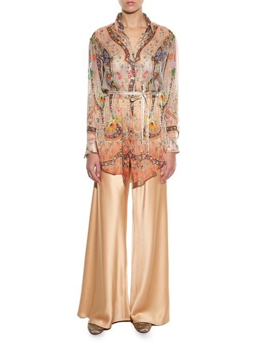 Wide-leg satin trousers | Etro | MATCHESFASHION UK