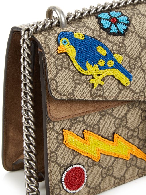 Dionysus GG Supreme embellished shoulder bag | Gucci | MATCHESFASHION ...