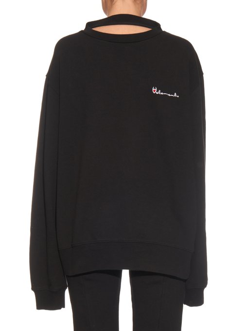 Reversible cotton-blend jersey sweatshirt | Vetements | MATCHESFASHION US