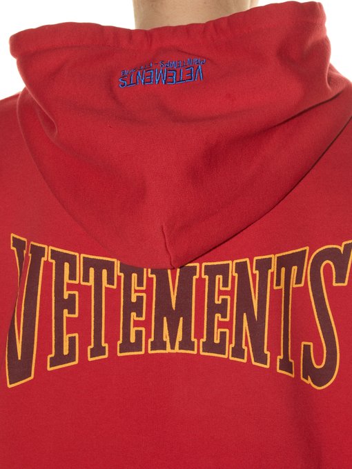 Hooded logo-print sweatshirt | Vetements | MATCHESFASHION UK
