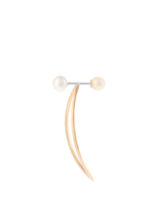 Pearl & pink-gold medium earring展示图