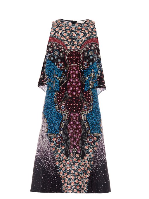 Spectra Cosmo-print silk dress | Mary Katrantzou | MATCHESFASHION US