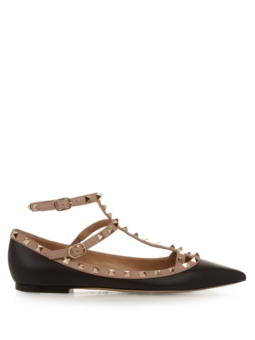 Rockstud leather flats | Valentino | MATCHESFASHION.COM UK