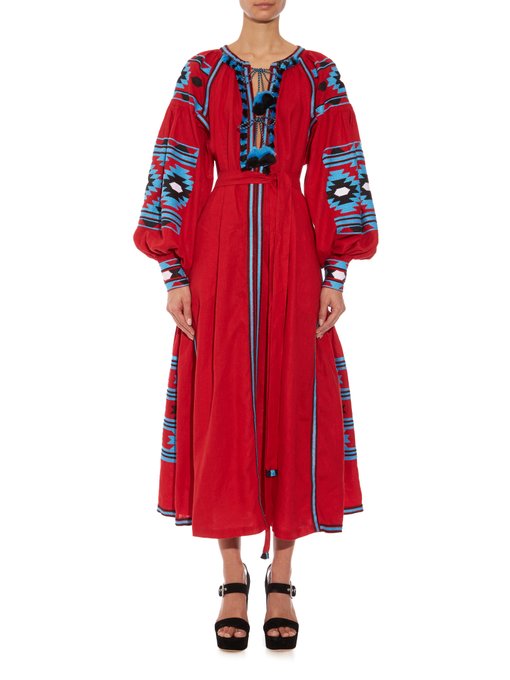 Kilim-embroidered long dress | Vita Kin | MATCHESFASHION UK