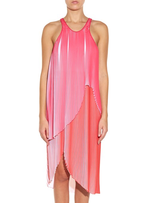 Primrose layered pleated-crepe dress | Stella McCartney ...