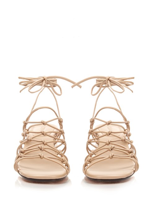 Multi-strap block-heel leather sandals | ChloÃ© | MATCHESFASHION UK