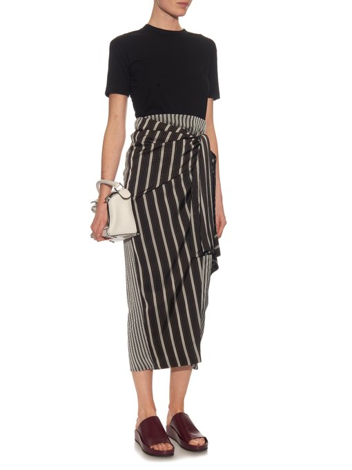 Fran striped knot-tie skirt | Joseph | MATCHESFASHION.COM US