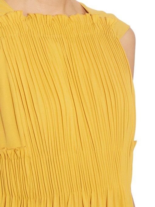 Cape-back silk-georgette dress | Valentino | MATCHESFASHION US