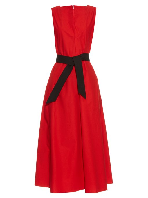Sleeveless cotton-poplin dress | Lemaire | MATCHESFASHION UK