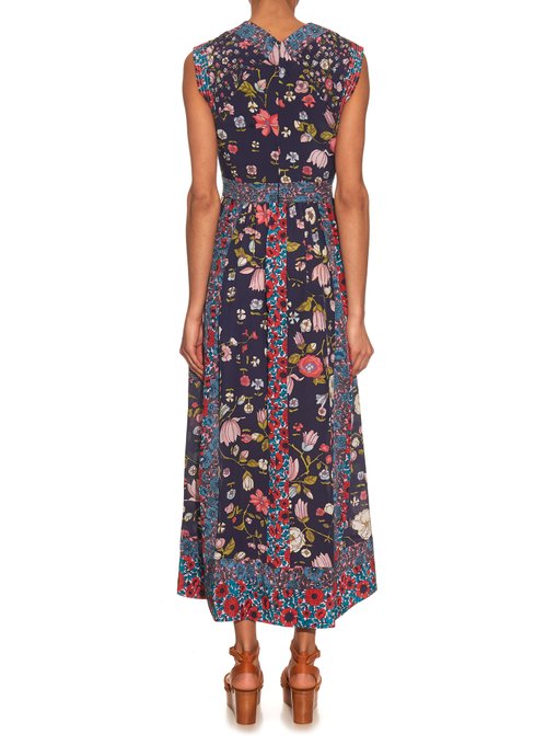 Sleeveless floral-print silk dress | Rebecca Taylor | MATCHESFASHION UK