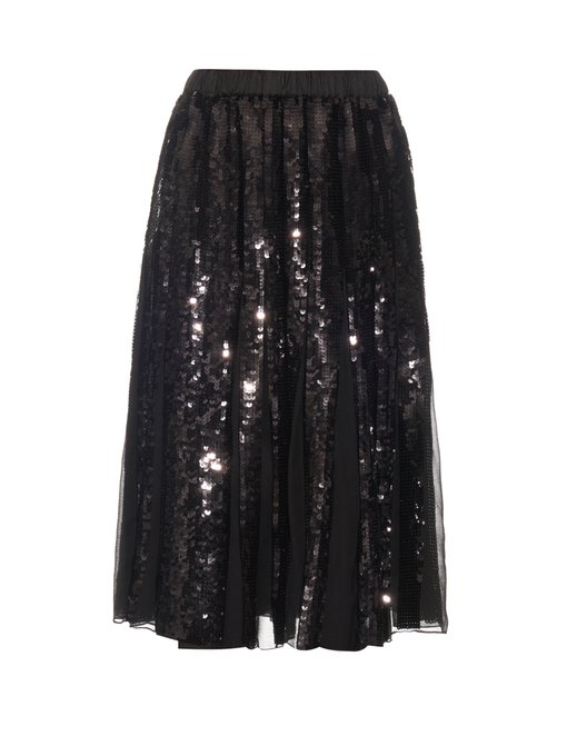 Sequin-embellished silk skirt | Tibi | MATCHESFASHION.COM UK