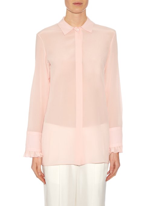Ruffled cuff silk shirt | Nina Ricci | MATCHESFASHION US