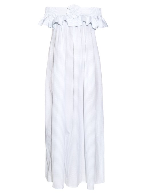 Pippa Trianon off-the-shoulder cotton dress | Thierry Colson ...