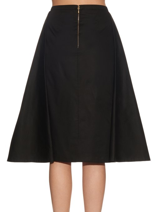 A-line cotton-blend poplin midi skirt | Rochas | MATCHESFASHION.COM US