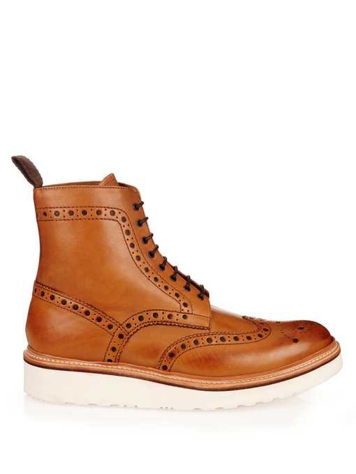 Fred leather brogue boots | Grenson 