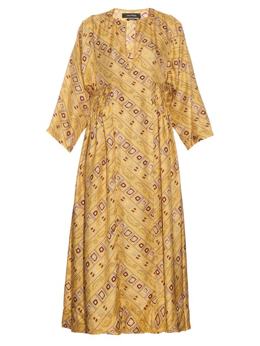 Tizy printed silk midi dress | Isabel Marant | MATCHESFASHION UK