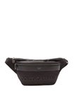 Black 3D-logo leather & technical-gabardine belt bag | Dolce & Gabbana ...