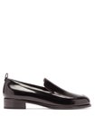 Black High-shine leather loafers | The Row | MATCHESFASHION US