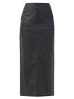 Navy High-rise leather maxi skirt | Raey | MATCHESFASHION US