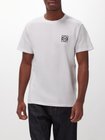 Anagram-embroidered cotton jersey T-shirt