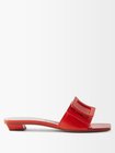 Red Nagoya square-toe leather mules | Roger Vivier | MATCHESFASHION US